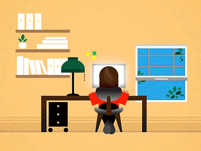 Smart Working animazione grafica